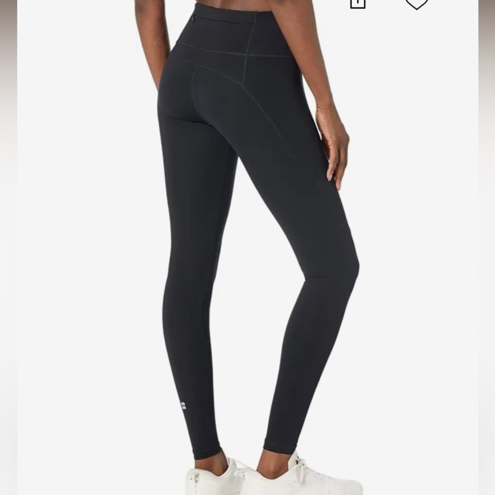 Sweaty Betty Black The Power Leggings | Full Length Mid Rise | Pocket | Size S - Picture 2 of 7